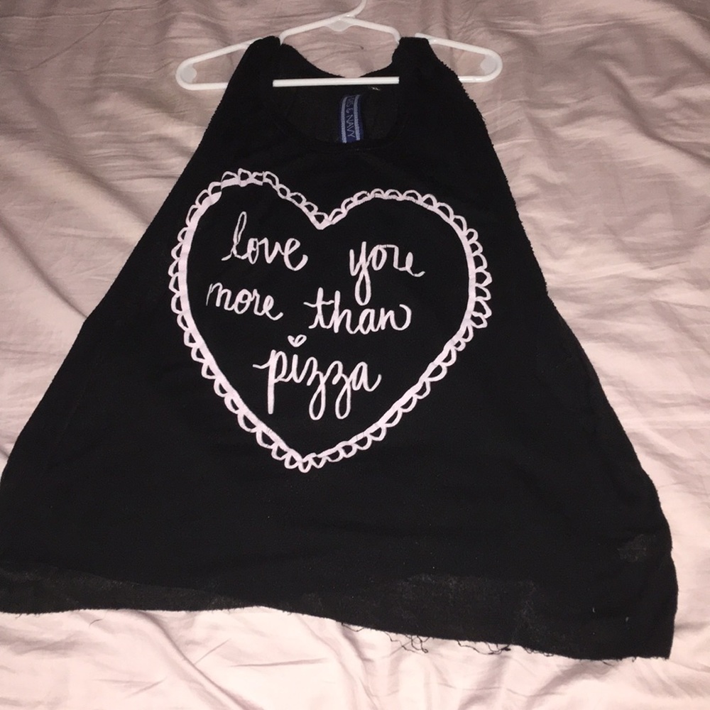 Black and pink tank top
